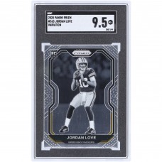 Jordan Love Green Bay Packers 2020 Panini Prizm Black & White Variation #363 SGC Authenticated 9.5 Rookie Card