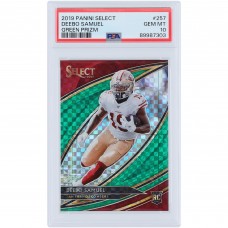 Deebo Samuel Sr San Francisco 49ers 2019 Panini Select Green Prizm #257 #1/5 PSA Authenticated 10 Rookie Card