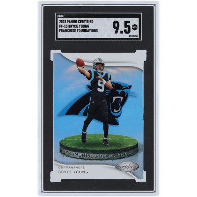 Bryce Young Carolina Panthers 2023 Panini Certified Franchise Foundations #FF-13 SGC Authenticated 9.5 Rookie Card