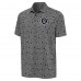 Las Vegas Raiders Antigua Heather Black Relentless Polo