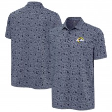 Los Angeles Rams Antigua Relentless Polo - Heather Navy