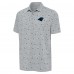 Carolina Panthers Antigua Heather Gray Relentless Polo