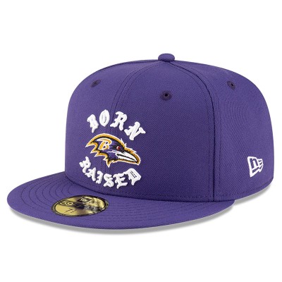 Бейсболка Baltimore Ravens New Era Born x Raised Purple 59FIFTY