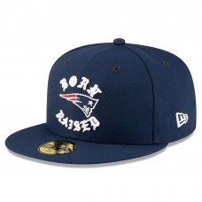 Бейсболка New England Patriots New Era Born x Raised Navy 59FIFTY Бейсболка New England Patriots New Era Born x Raised Navy 59FIFTY