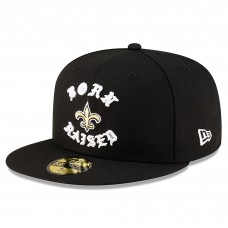 Бейсболка New Orleans Saints New Era Born x Raised Black 59FIFTY Fitted