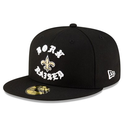 Бейсболка New Orleans Saints New Era Born x Raised Black 59FIFTY Fitted