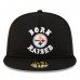 Бейсболка Pittsburgh Steelers New Era Born x Raised Black 59FIFTY