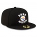 Бейсболка Pittsburgh Steelers New Era Born x Raised Black 59FIFTY