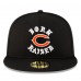 Бейсболка Chicago Bears New Era Born x Raised Black 59FIFTY