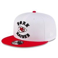 Бейсболка Kansas City Chiefs New Era Born x Raised White/Red 9FIFTY Snapback