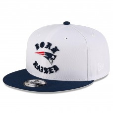 Бейсболка New England Patriots New Era Born x Raised White/Navy 9FIFTY Snapback