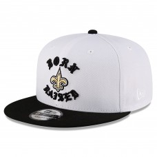Бейсболка New Orleans Saints New Era Born x Raised White/Black 9FIFTY Snapback
