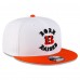 Бейсболка Cincinnati Bengals New Era Born x Raised White/Orange 9FIFTY Snapback