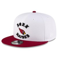 Бейсболка Arizona Cardinals New Era Born x Raised White/Cardinal 9FIFTY Snapback