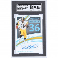 Jerome Bettis Pittsburgh Steelers Autographed 2022 Panini Immaculate Immaculate Numbers Platinum #NSI-JBE #1/1 SGC Authenticated 9.5/10 Card