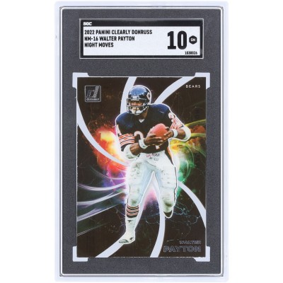 Walter Payton Chicago Bears 2022 Panini Clearly Donruss Night Moves Case Hit #NM-16 SGC Authenticated 10 Card