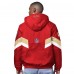 San Francisco 49ers OVO x Starter Scarlet Sideline Full-Snap Puffer Jacket