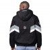 Las Vegas Raiders OVO x Starter Black Sideline Full-Snap Puffer Jacket