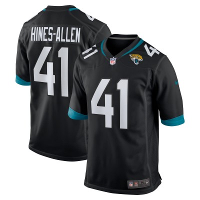 Игровая джерси Josh Hines-Allen Jacksonville Jaguars Nike Alternate Player Game - Black