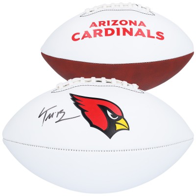 Trey McBride Arizona Cardinals Autographed Fanatics Authentic Franklin White Panel Football