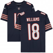 Игровая джерси Caleb Williams Chicago Bears Autographed Fanatics Authentic Navy Nike Game