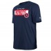 New England Patriots New Era Navy 3rd Down High Density Print T-Shirt