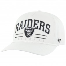 Бейсболка Las Vegas Raiders 47 White Roscoe Hitch Rope Бейсболка Las Vegas Raiders 47 White Roscoe Hitch Rope