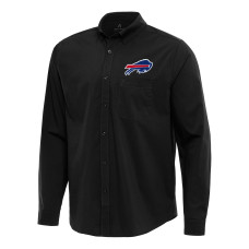 Рубашка с длинным рукавом Buffalo Bills Antigua Black Flight Woven Tri-Blend