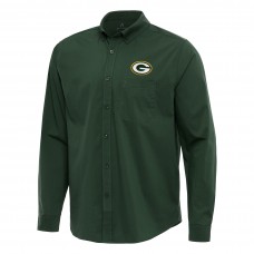 Рубашка Green Bay Packers Antigua Green Flight Woven Tri-Blend