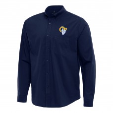 Рубашка Los Angeles Rams Antigua Flight Woven Tri-Blend - Navy