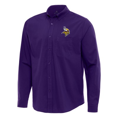 Рубашка Minnesota Vikings Antigua Flight Woven Tri-Blend - Purple