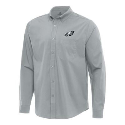 Рубашка Philadelphia Eagles Antigua Flight Woven Tri-Blend - Gray