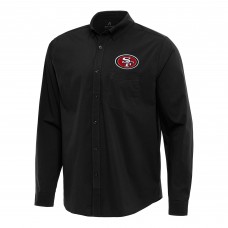 Рубашка San Francisco 49ers Antigua Flight Woven Tri-Blend - Black