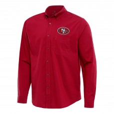 Рубашка San Francisco 49ers Antigua Flight Woven Tri-Blend - Scarlet