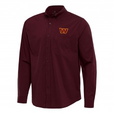 Рубашка Washington Commanders Antigua Flight Woven Tri-Blend - Burgundy