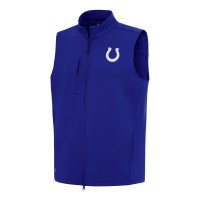 Indianapolis Colts Antigua Royal Demand Full-Zip Vest