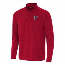 Atlanta Falcons Antigua Heather Red Bright Quarter-Zip Top