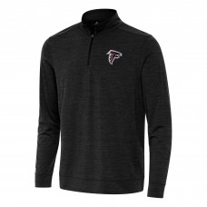 Atlanta Falcons Antigua Heather Black Bright Quarter-Zip Top