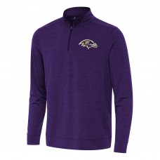 Baltimore Ravens Antigua Bright Quarter-Zip Top - Heather Purple