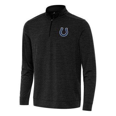 Кофта на короткой молнии Indianapolis Colts Antigua Bright - Heather Black
