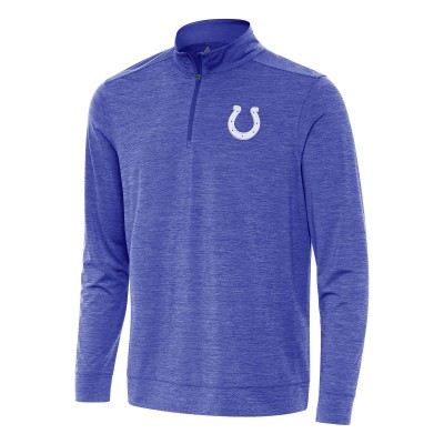 Кофта на короткой молнии Indianapolis Colts Antigua Bright - Heather Royal