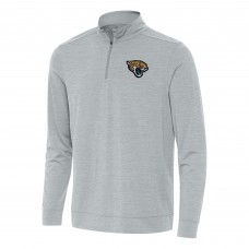 Кофта на короткой молнии Jacksonville Jaguars Antigua Bright - Heather Gray
