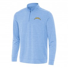Кофта на короткой молнии Los Angeles Chargers Antigua Bright - Heather Powder Blue
