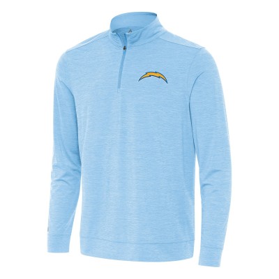 Кофта на короткой молнии Los Angeles Chargers Antigua Bright - Powder Blue