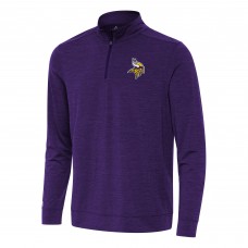 Кофта на короткой молнии Minnesota Vikings Antigua Bright - Heather Purple