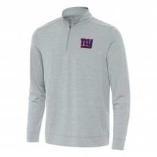 Кофта на короткой молнии New York Giants Antigua Bright - Heather Gray