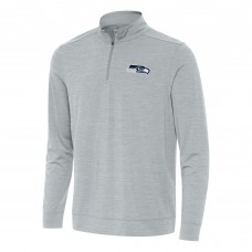 Кофта на короткой молнии Seattle Seahawks Antigua Bright - Heather Gray