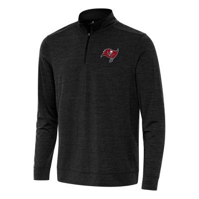 Кофта на короткой молнии Tampa Bay Buccaneers Antigua Bright - Heather Black