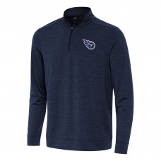 Кофта на короткой молнии Tennessee Titans Antigua Bright - Heather Navy