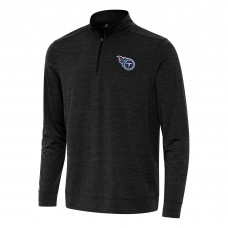 Кофта на короткой молнии Tennessee Titans Antigua Bright - Heather Black